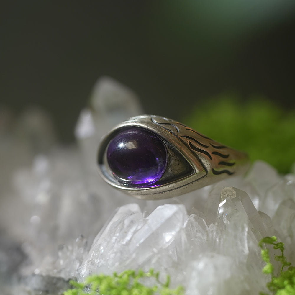 Energy Surge Amethyst Rings