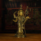 Qing Dynasty Padmasambhava Yellow Lima Bronze Tibetan Antique Buddha Statue Form Nyingma Ri Rang Monastery