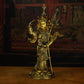 Qing Dynasty Padmasambhava Yellow Lima Bronze Tibetan Antique Buddha Statue Form Nyingma Ri Rang Monastery