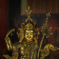 Qing Dynasty Padmasambhava Yellow Lima Bronze Tibetan Antique Buddha Statue Form Nyingma Ri Rang Monastery