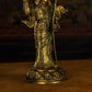 Qing Dynasty Padmasambhava Yellow Lima Bronze Tibetan Antique Buddha Statue Form Nyingma Ri Rang Monastery