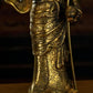 Qing Dynasty Padmasambhava Yellow Lima Bronze Tibetan Antique Buddha Statue Form Nyingma Ri Rang Monastery