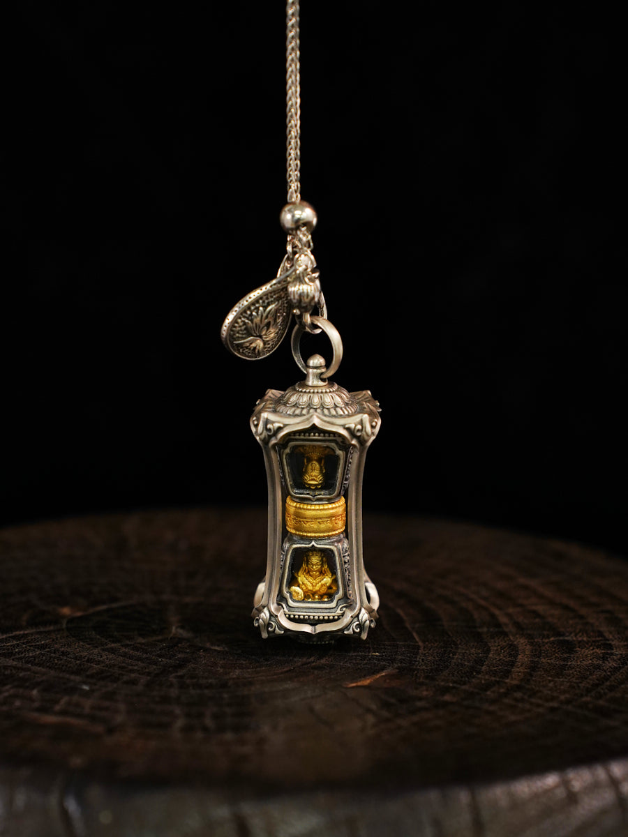 Radiant Fortune Yellow Jambhala Silver Necklace
