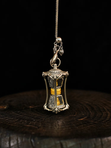 Radiant Fortune Yellow Jambhala Silver Pendant