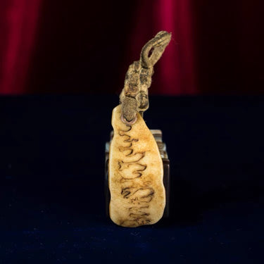 Qing Dynasty Tibetan Jade-Transformed Old Material Three Realms Amulet Pendant from Tibet