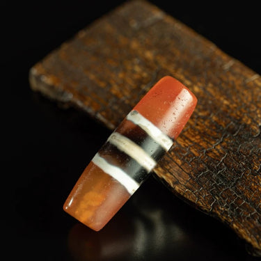 Tibetan Three-Color Five-Line Bhaisajyaguru Bead Pendant from Tibet