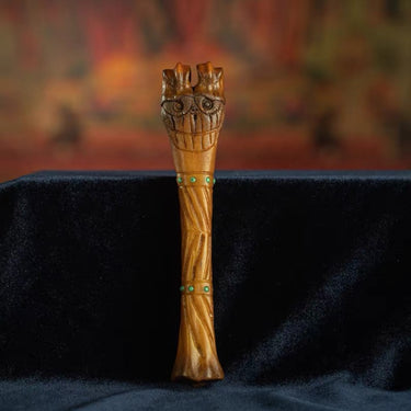 Qing Dynasty Tibetan Charnel Ground Protector Staff from Tibet