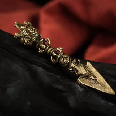 Qing Dynasty Tibetan Lima Copper Hayagriva Phurba from Tibet