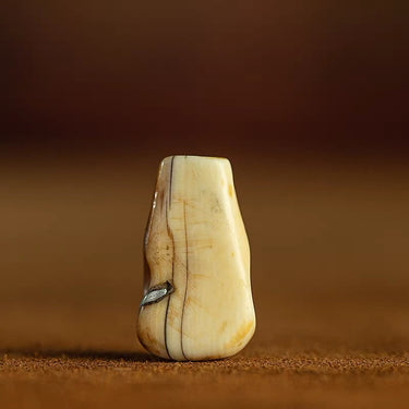 Tibetan Jade-Transformed Three-Way Guru Bead from Tibet