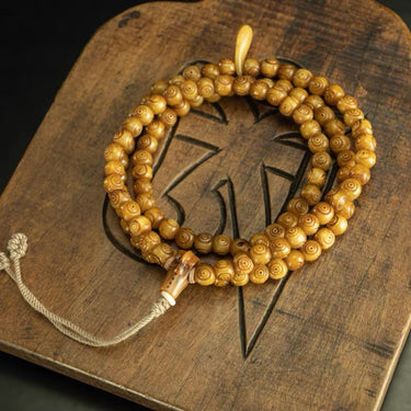 Qing Dynasty Tibetan Double-Strand 108-Bead Mantra Mala from Tibet