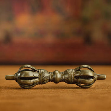 Qing Dynasty Tibetan Nine-Prong Vajra from Tibet