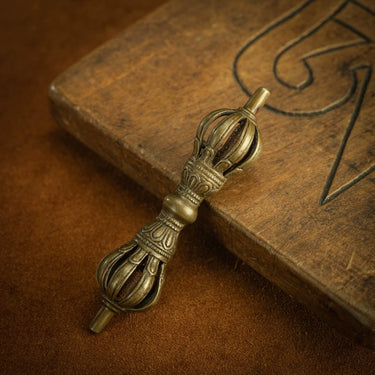 Qing Dynasty Tibetan Nine-Prong Vajra from Tibet