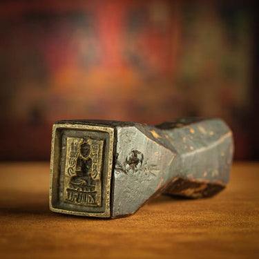 Qing Dynasty Tibetan Longevity Buddha Tsa-Tsa Mold from Tibet