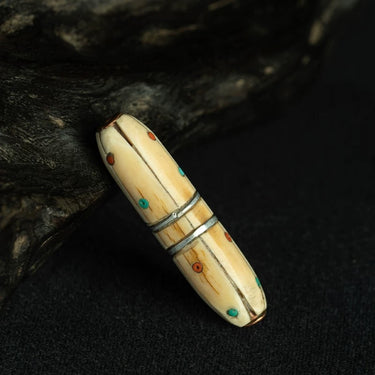 Qing Dynasty Tibetan 12-Eyed Dzi Pendant from Tibet