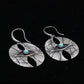 Eye of Protection Turquoise Silver Earrings
