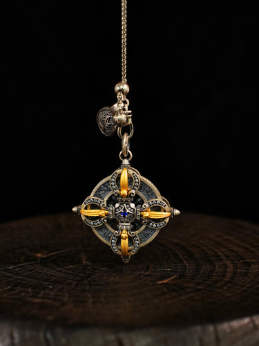 Vajra of Inner Strength Silver Pendant
