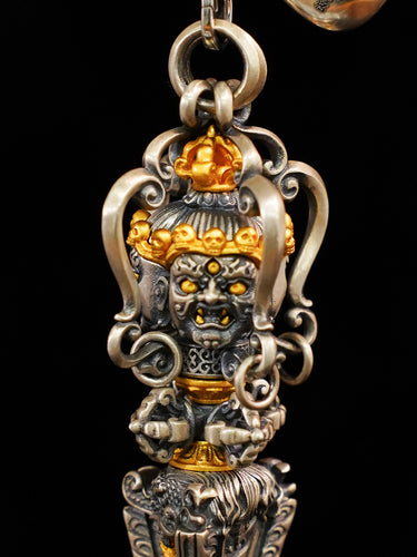 Invincible Vajra Silver Pendant