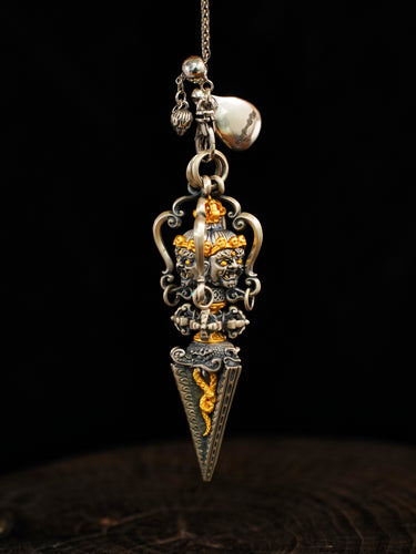Invincible Vajra Silver Pendant