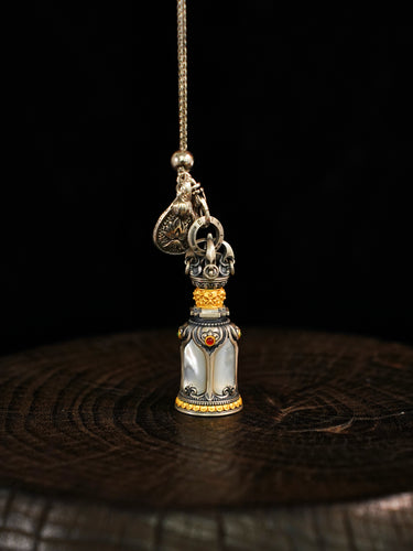 Harmony Resonance Vajra Bell Silver Pendant