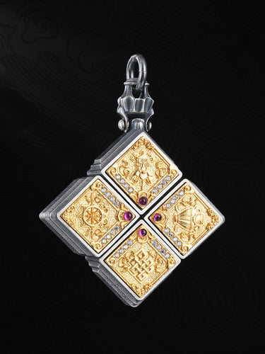 Auspicious Treasure Mandala Pendant