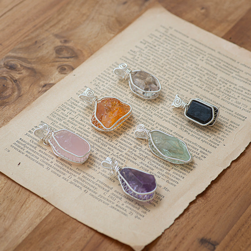 Purity Lucky Gleam 7 Chakra Crystals Pendant