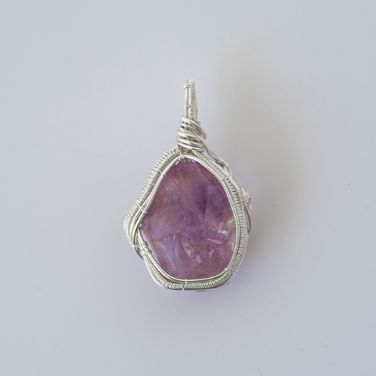 Zen Meditation Aura Amethyst Pendant