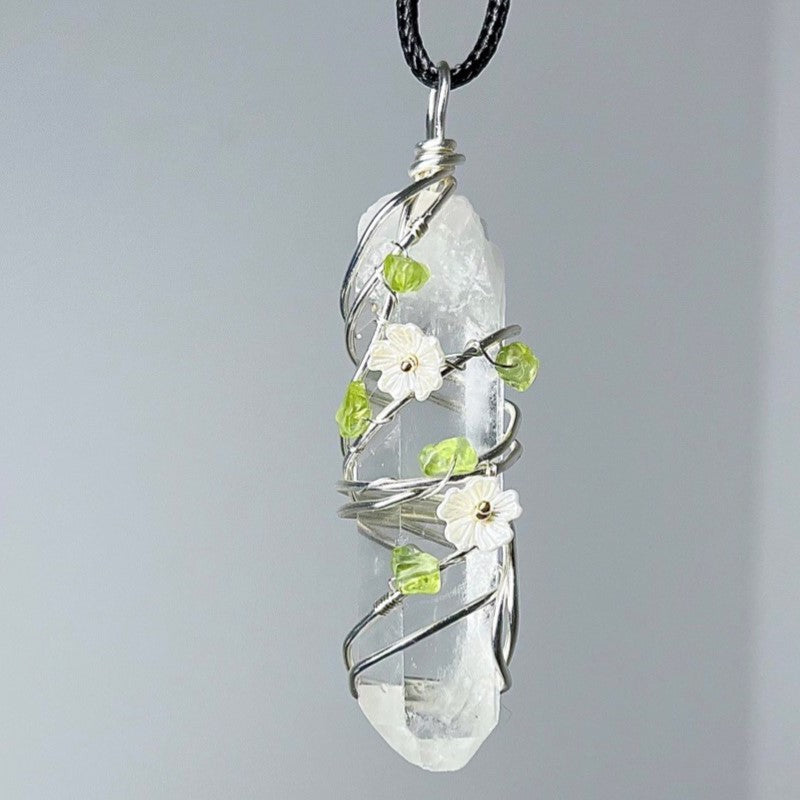 Cupid's Blessing Clear Quartz Necklace