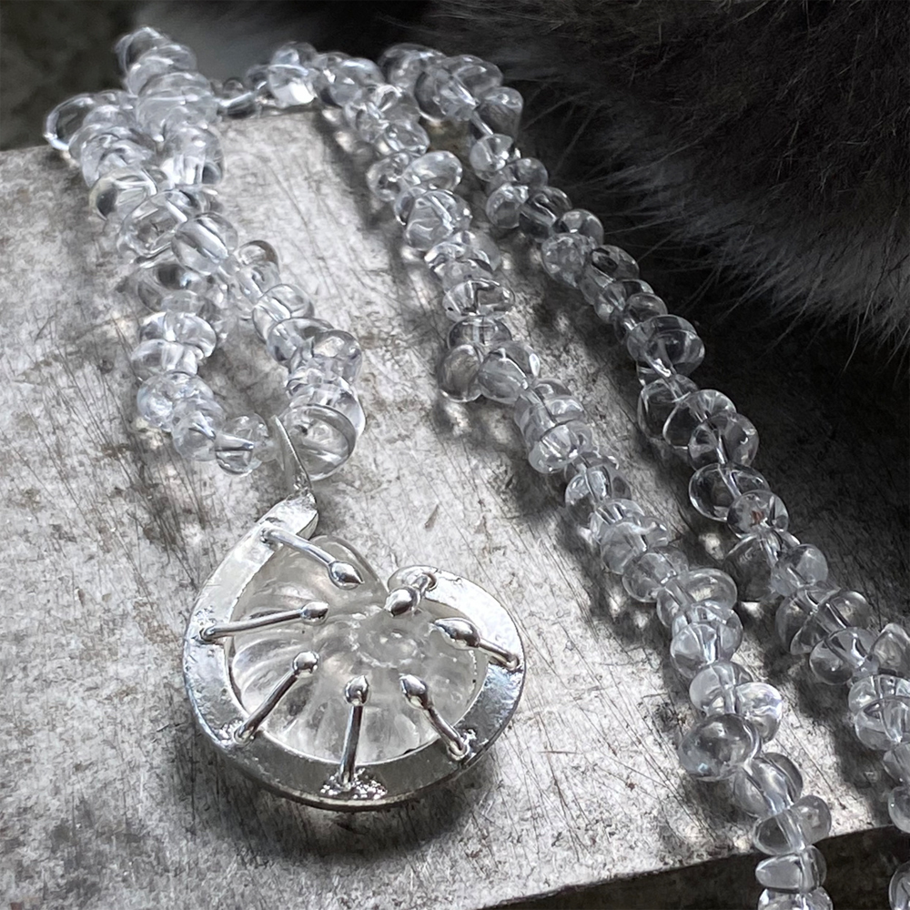 Harmony Nautilus Clear Quartz Necklace