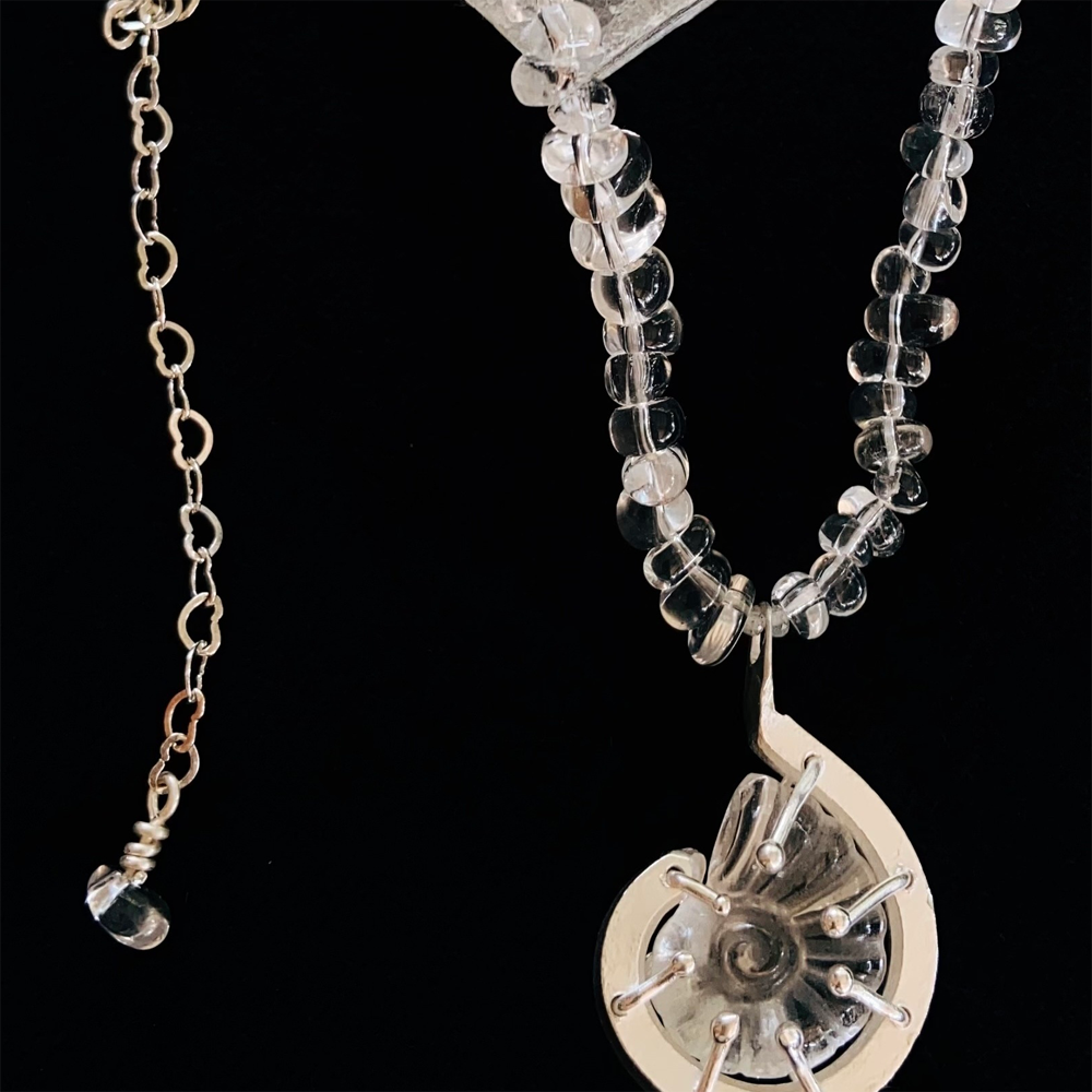 Harmony Nautilus Clear Quartz Necklace