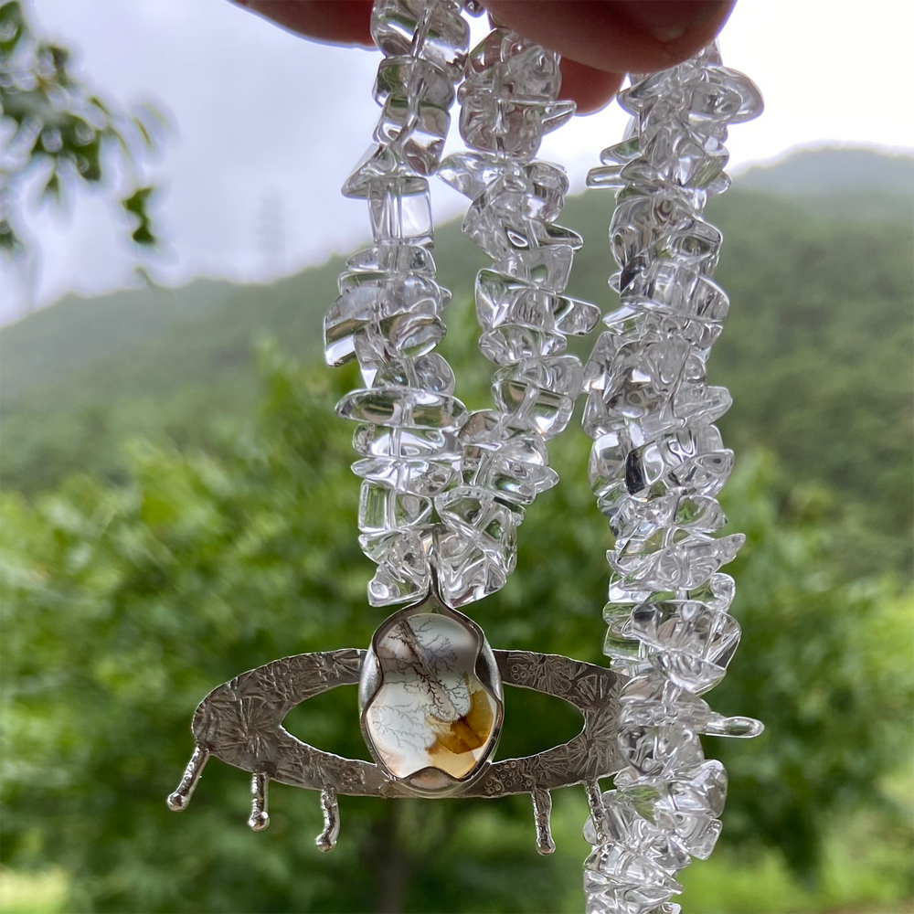 Serene Lucky Glow Clear Quartz Necklace