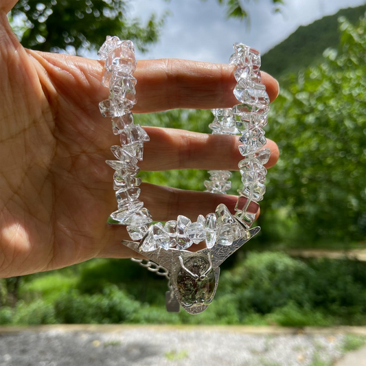 Gentle Peace Clear Quartz Necklace