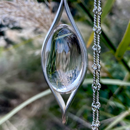 Tranquil Aura Clear Quartz Pendant