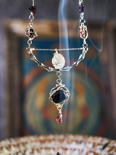 Peaceful Glow Clear Quartz  Necklace