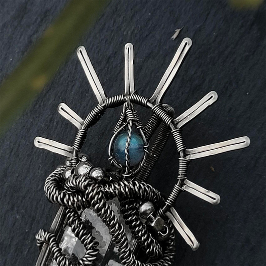 Shield of Harmony Clear Quartz Pendant