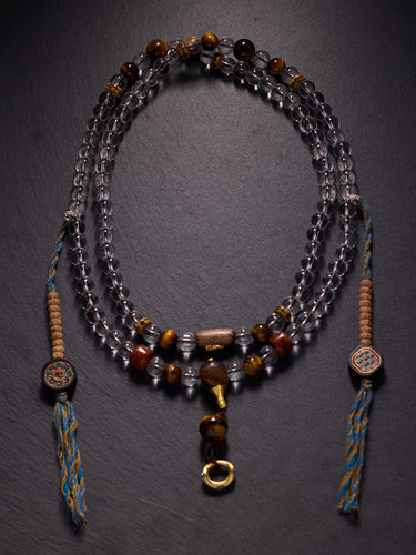 Crystal & Tiger Eye Healing Necklace