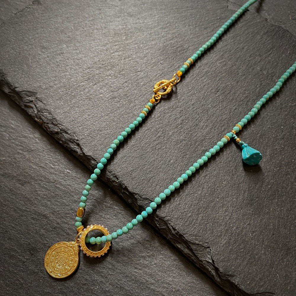 Healing through Stillness Turquoise Necklace