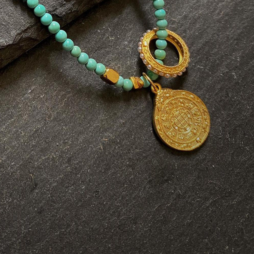 Healing through Stillness Turquoise Necklace