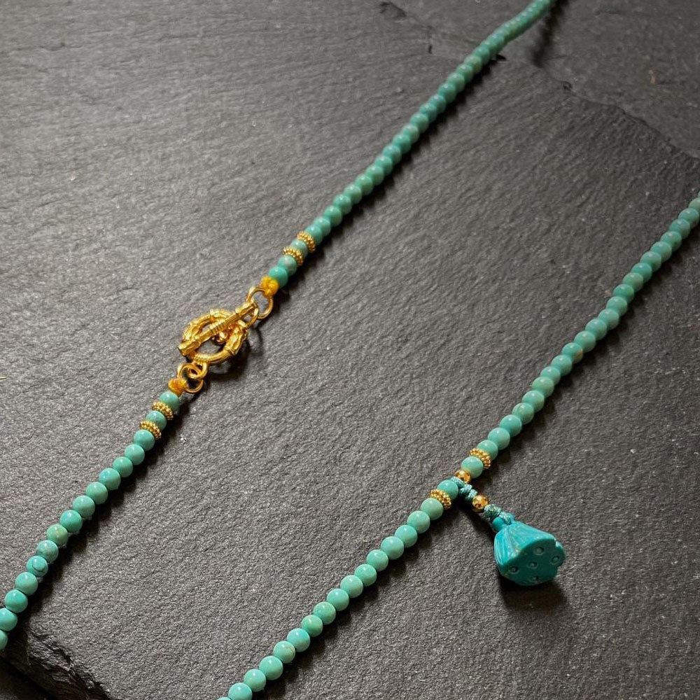 Healing through Stillness Turquoise Necklace