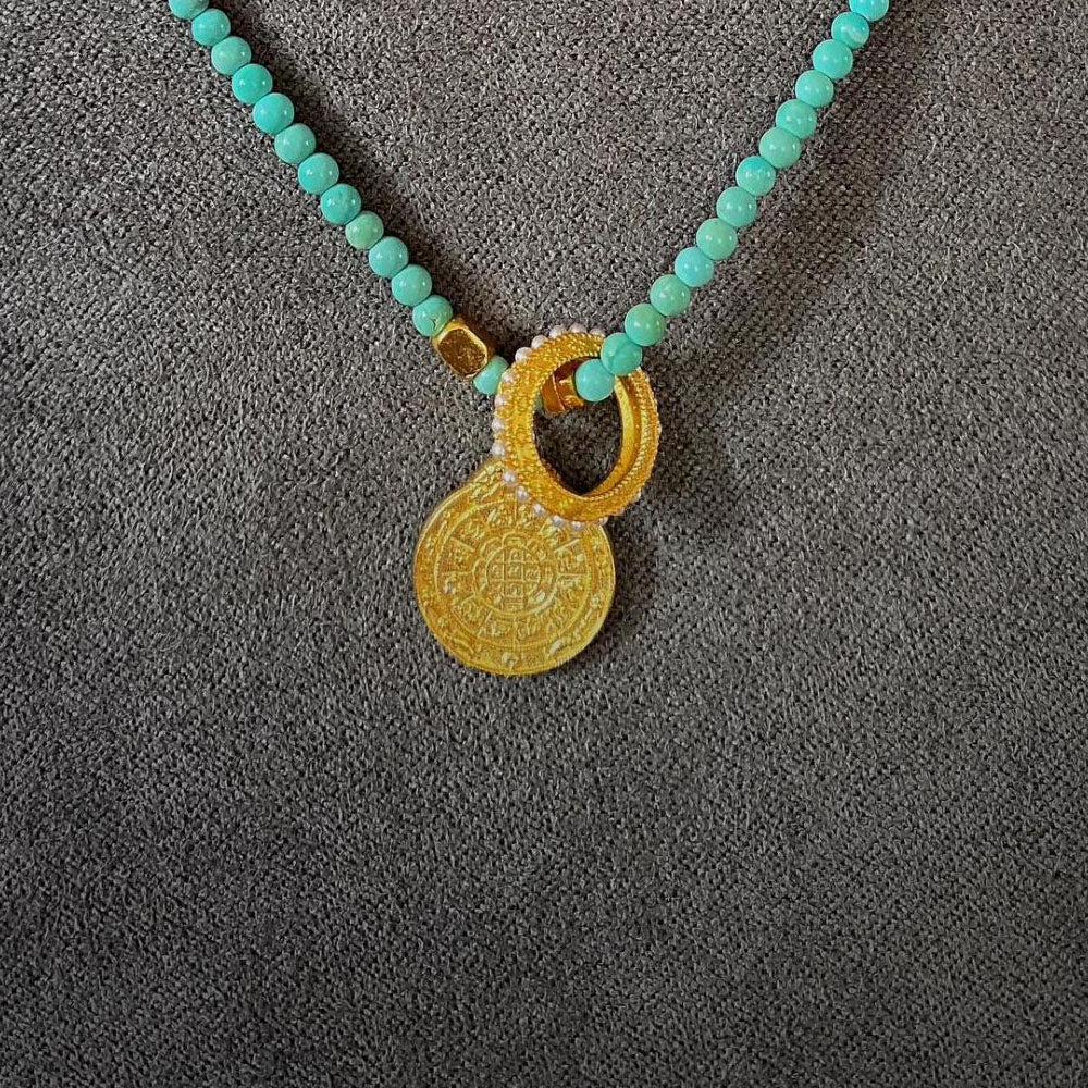 Healing through Stillness Turquoise Necklace