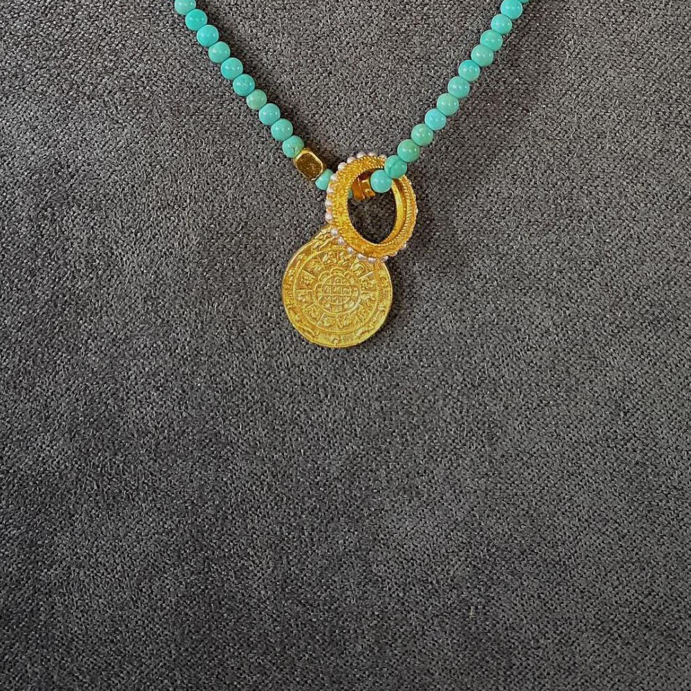 Healing through Stillness Turquoise Necklace