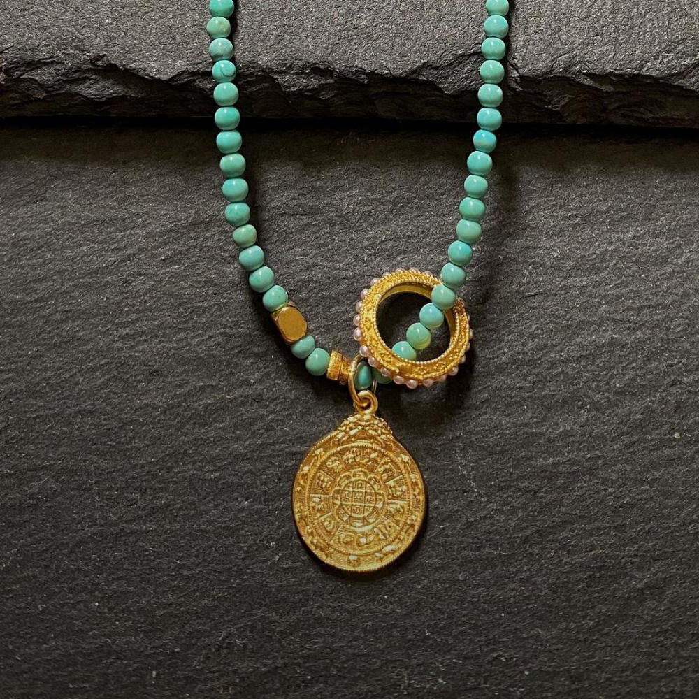 Healing through Stillness Turquoise Necklace