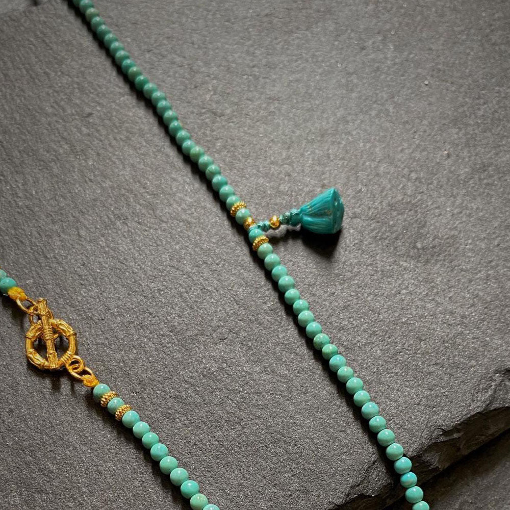 Healing through Stillness Turquoise Necklace