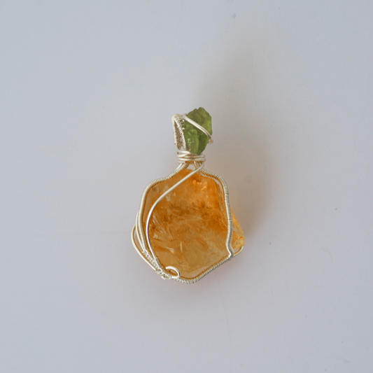 Lavish Wealth Fill Citrine Pendant