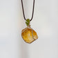 Lavish Wealth Fill Citrine Pendant