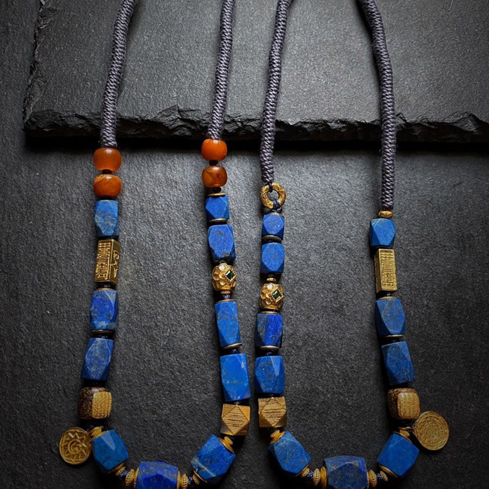 Whisper of Tranquil Healing Lapis Lazuli Necklace