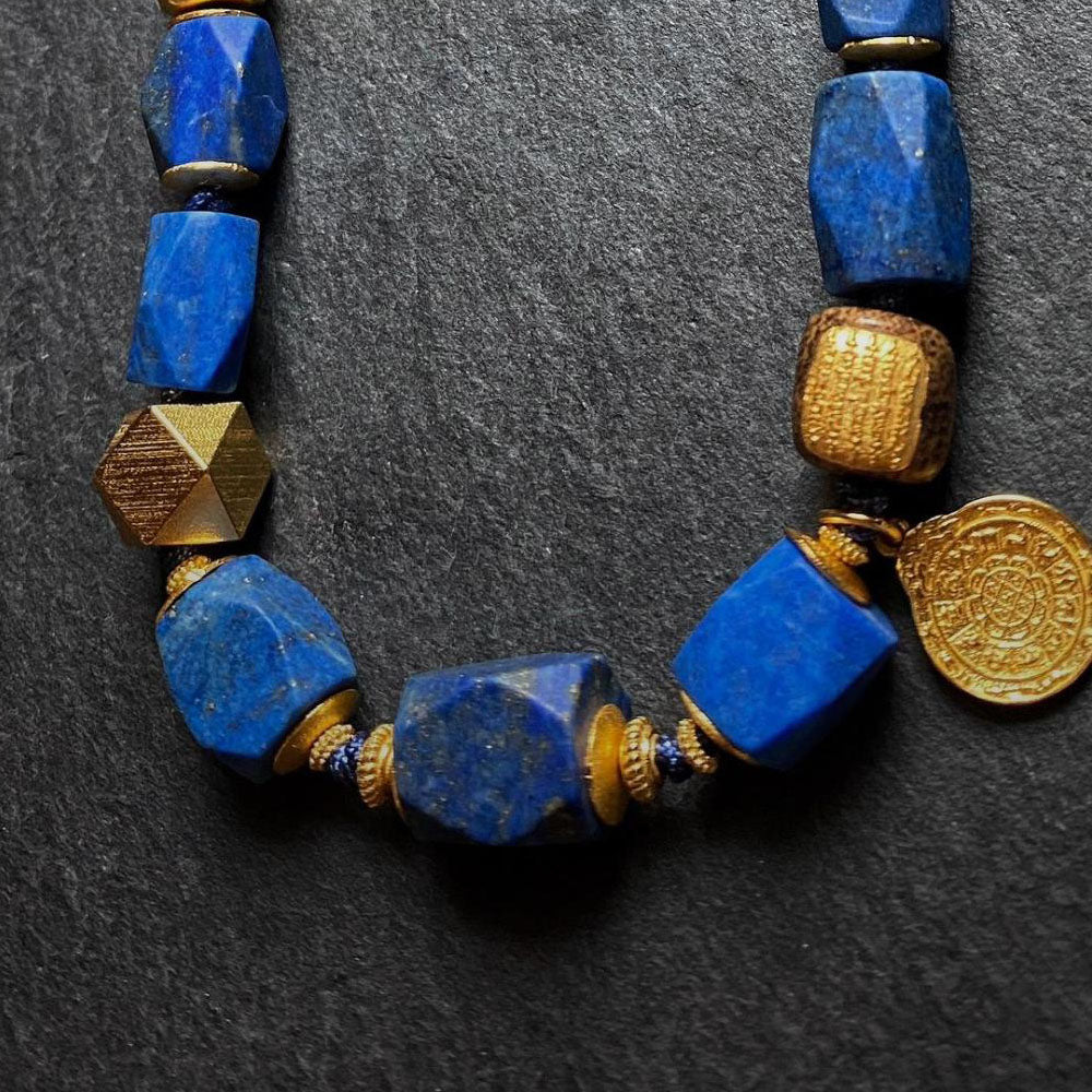 Whisper of Tranquil Healing Lapis Lazuli Necklace