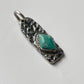 Turquoise Prosperity Talisman Handcrafted Silver Pendant