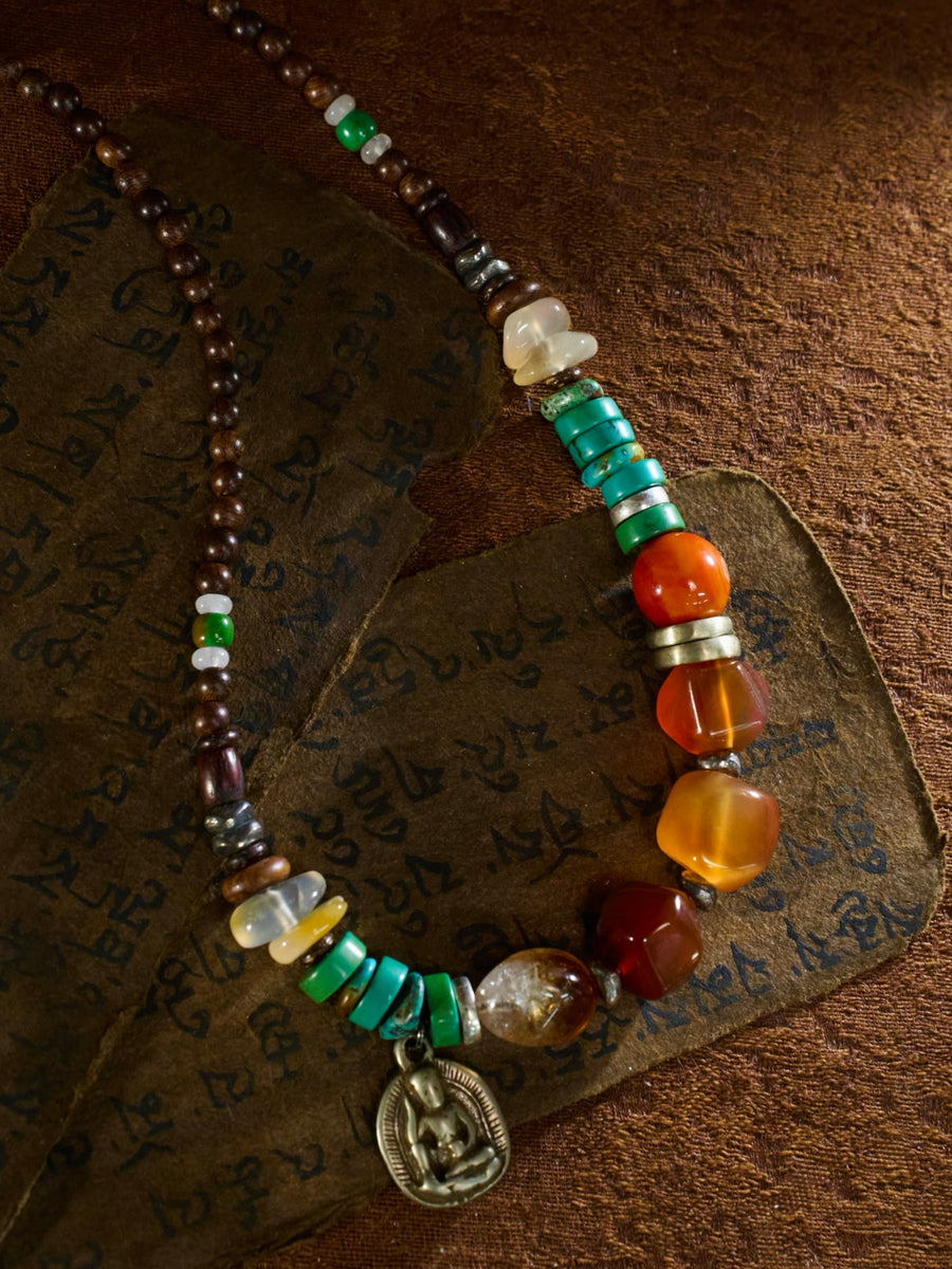 Jokhang Temple · Wisdom Protection Shakyamuni Turquoise Necklace