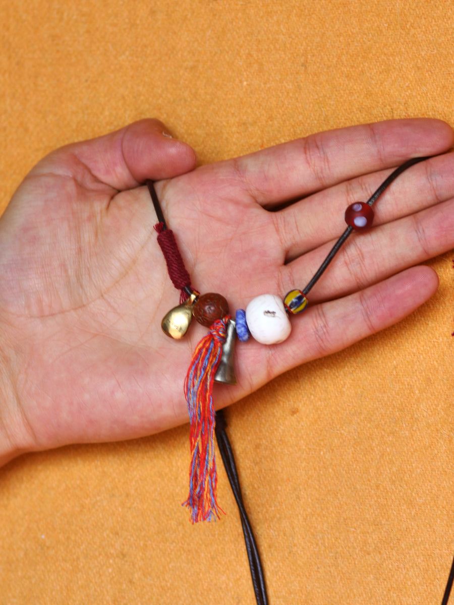 Tibetan Guardian Yak Bone Necklace