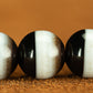 Black and White 108 Beads Tibetan Dzi Bead Mala Necklace
